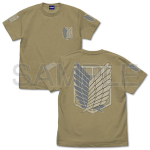 『進撃の巨人』調査兵団 TシャツVer2.0 SAND KHAKI