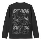 『ソニック・ザ・ヘッジホッグ』SONIC＆SHADOW 袖ロングスリーブTシャツ BLACK