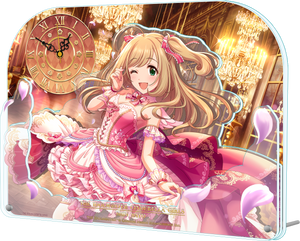 『アイドルマスター シンデレラガールズ』BIGアクリル置時計 佐藤心 オーダーメイド・はぁと + Ver.