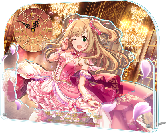 『アイドルマスター シンデレラガールズ』BIGアクリル置時計 佐藤心 オーダーメイド・はぁと + Ver.