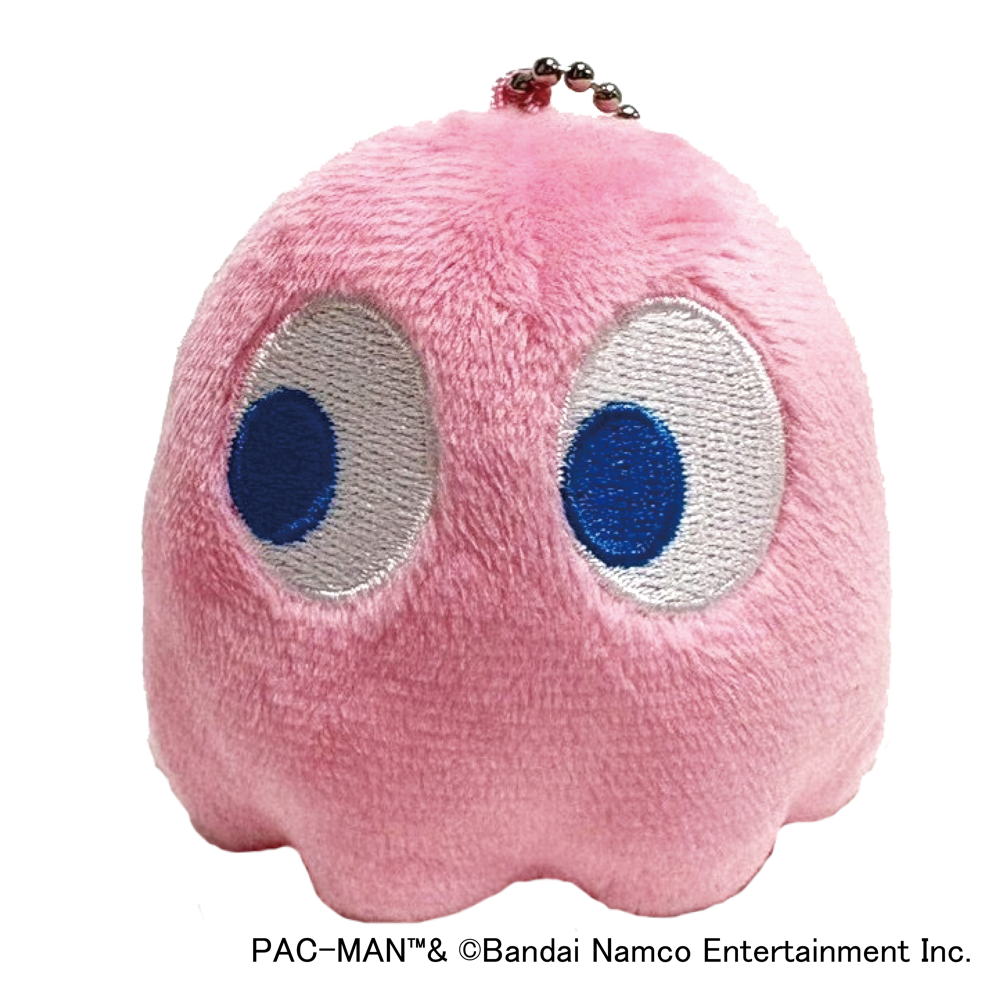 『パックマン』ゴースト ミニぬいぐるみキーホルダー ピンキー