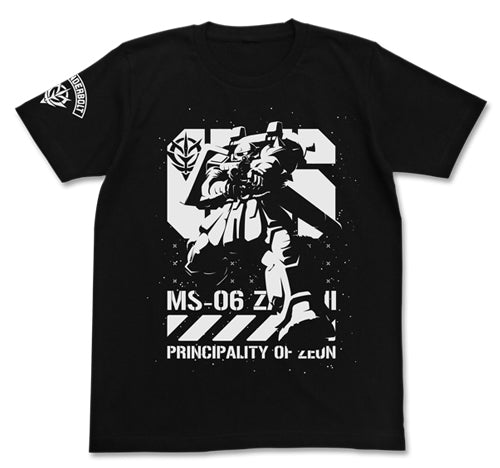 『機動戦士ガンダム サンダーボルト』サンダーボルト版ザクTシャツ/BLACK【202405再販】