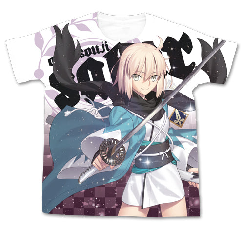『Fate/Grand Order』セイバー/沖田総司フルグラフィックTシャツ WHITE【202406再販】