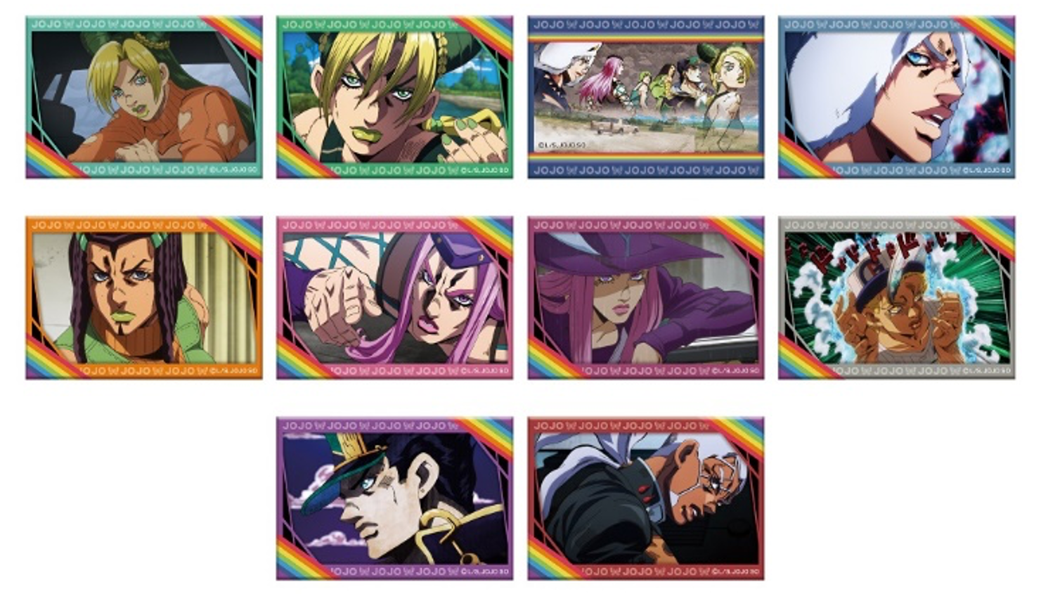 ジョジョの奇妙な冒険 ストーンオーシャン 場面写缶バッジコレクション【JF】 ジョジョの奇妙な冒険 ストーンオーシャン』場面写缶バッジ