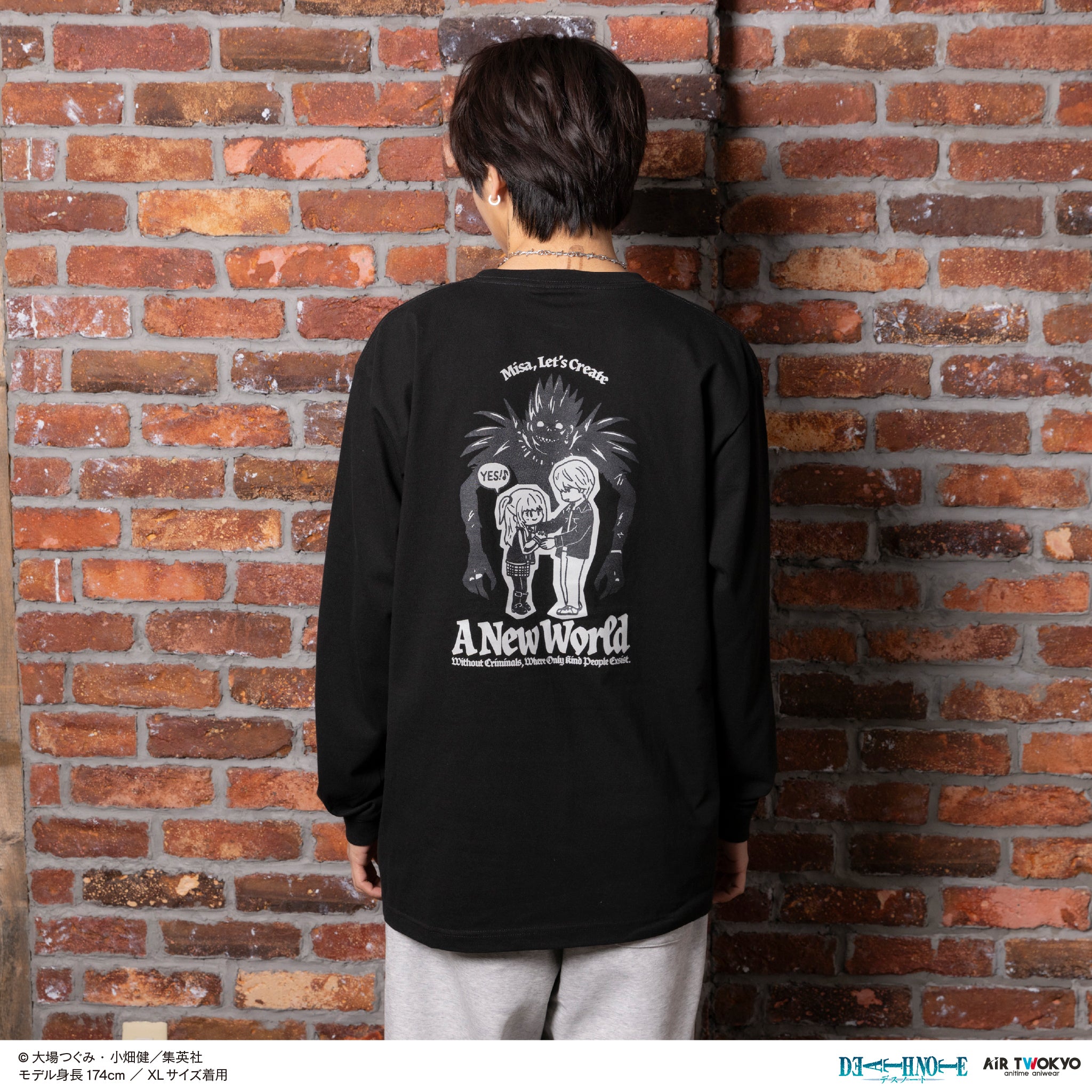 DEATH NOTE デスノート リューク アニメ ロングスリーブ Tシャツ DEATH 