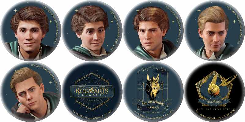 ハリーポッターシリーズ Hogwarts Legacy』缶バッジコレクション（全8