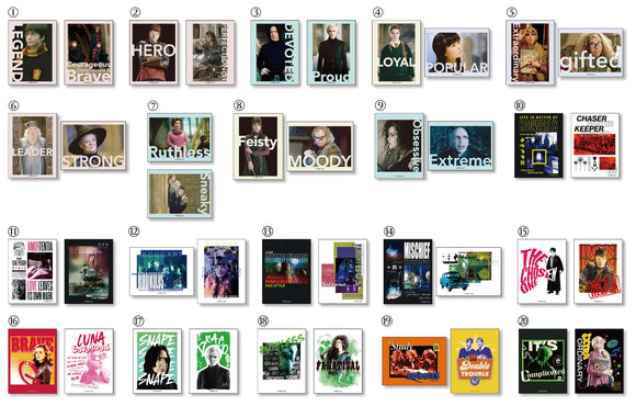 『ハリーポッター』アートステッカーコレクション(2枚組×20種 全40柄)