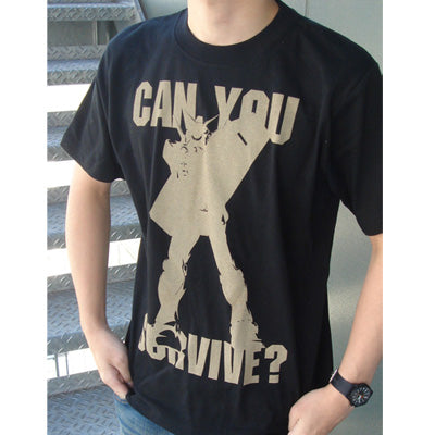 『機動戦士ガンダム』can you survive? Tシャツ BLACK【202405再販】