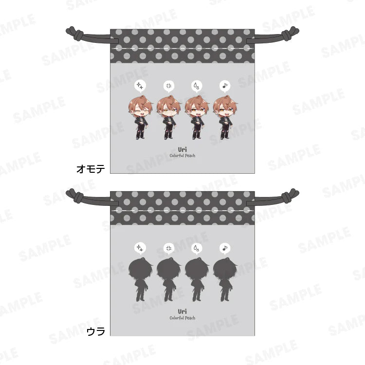 『カラフルピーチ』からぴちコレクションVol.2  きんちゃくポーチ うり Ver.