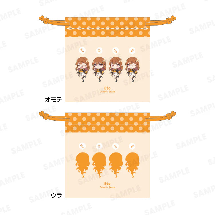 『カラフルピーチ』からぴちコレクションVol.2  きんちゃくポーチ えと Ver.