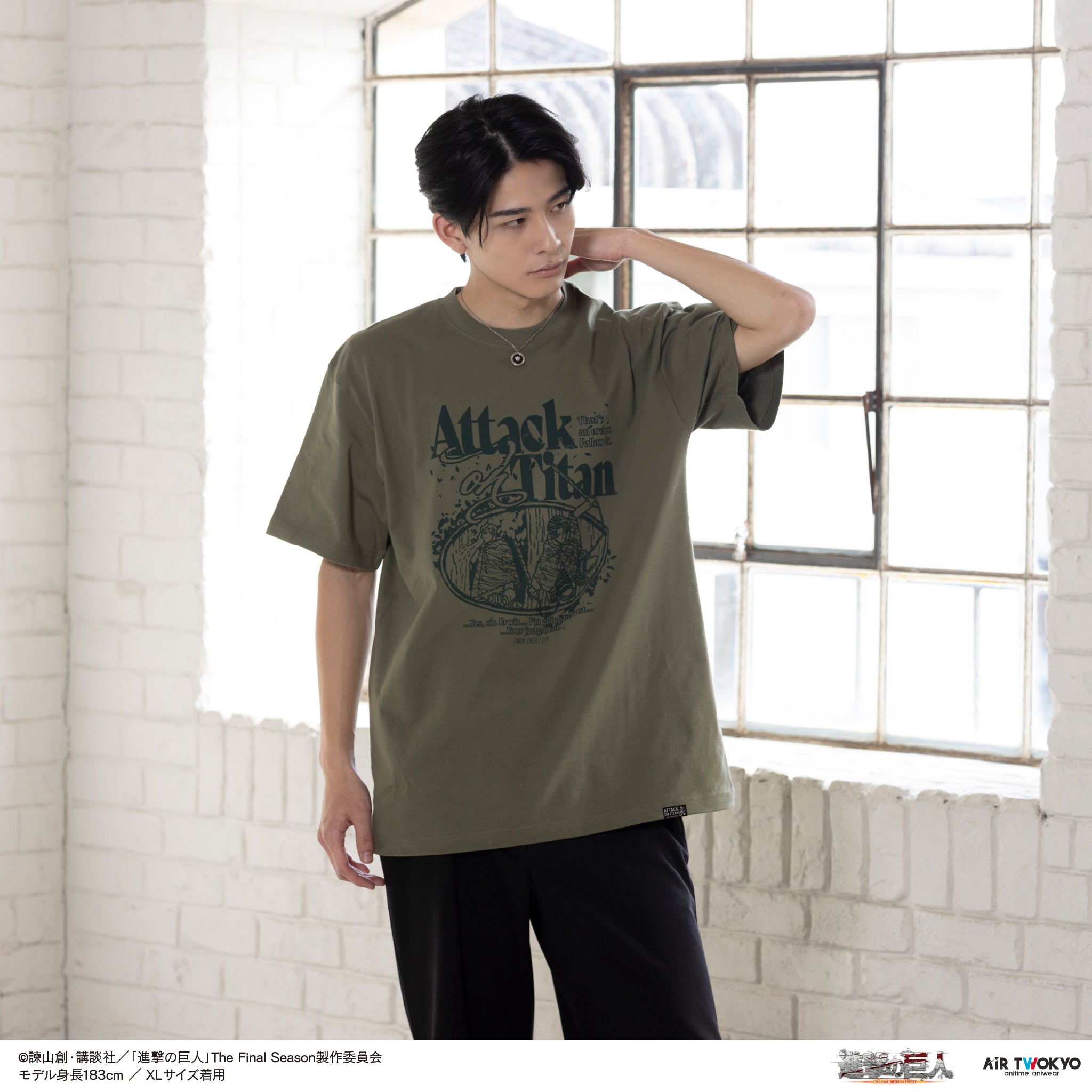『進撃の巨人』TVアニメ 第11弾 シーンイラストTシャツ 2(エルヴィン&リヴァイ)