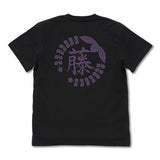 『鬼滅の刃』藤の花の家紋 Tシャツ/BLACK【202405再販】