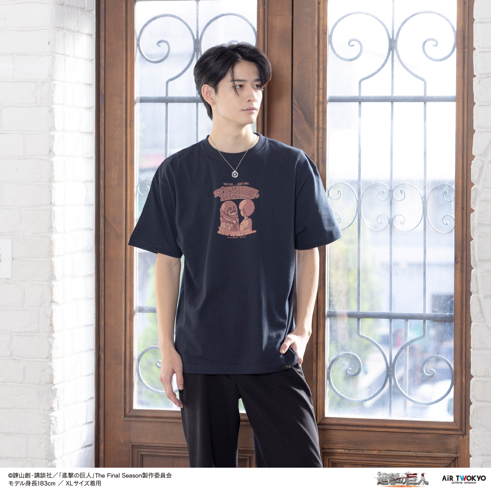 『進撃の巨人』TVアニメ 第11弾 シーンイラストTシャツ 3(エレン&ミカサ)