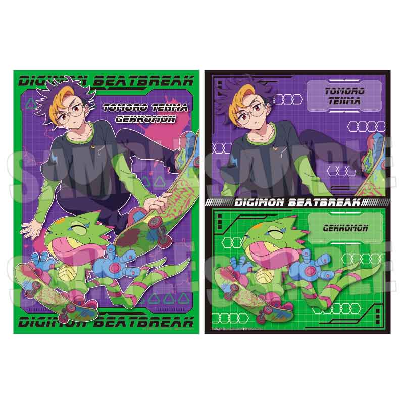 『DIGIMON BEATBREAK』らくピタポスター /天馬 トモロウ&ゲッコーモン Skater ver.