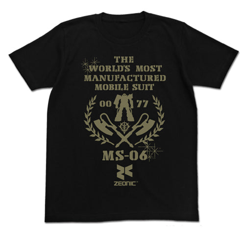 『機動戦士ガンダム』最も量産されたMSTシャツ BLACK【202405再販】