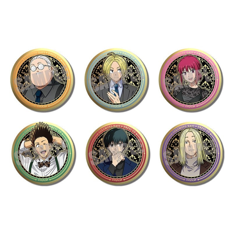 『SAKAMOTO DAYS』トレーディングラグジュアリーメタル缶バッジ Dress up ver.(全6種)【BOXJAN】