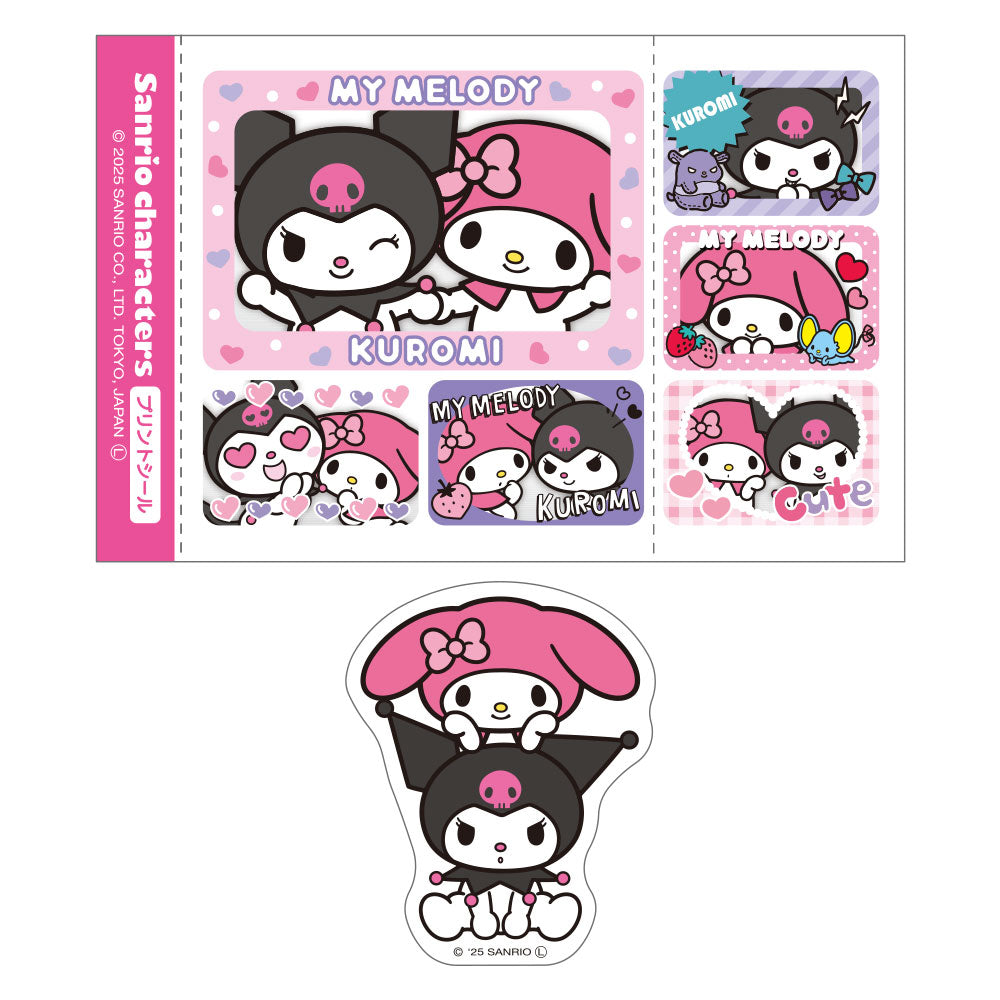 サンリオキャラクターズ』プリントシール風ステッカーセット