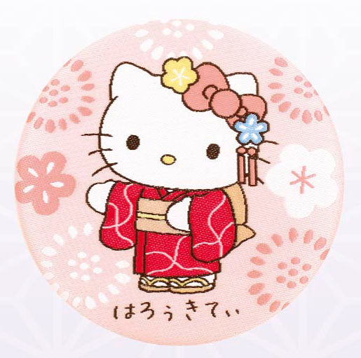 『サンリオキャラクターズ』織刺繍缶マグネット ハローキティ
