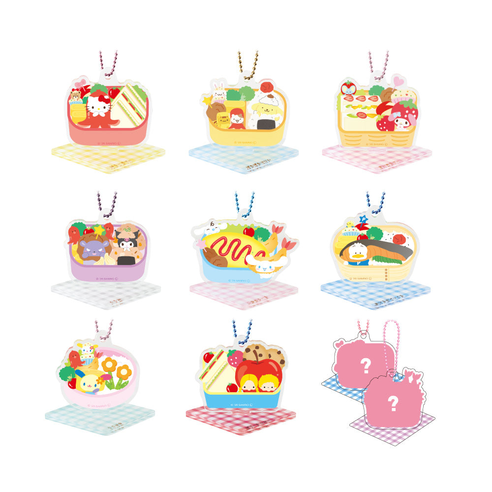 『サンリオキャラクターズ』シークレットお弁当アクリルスタンドキーホルダー わいわいピクニック【BOX】