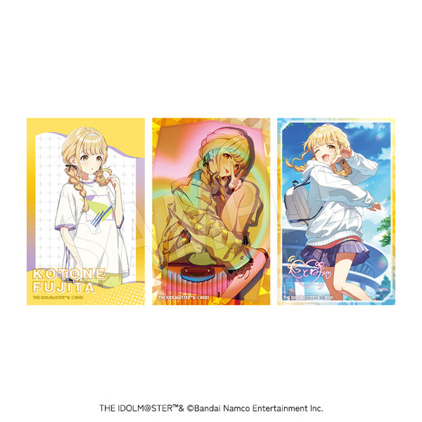 藤田ことね　ブロマイド、カードセット 学園アイドルマスター』ハードブロマイド(3枚セット) 藤田ことね