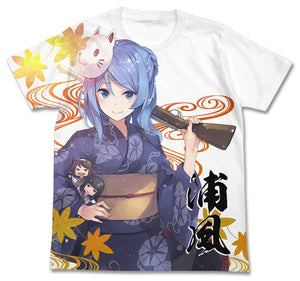 『艦隊これくしょん -艦これ-』浴衣の浦風フルグラフィックTシャツ/WHITE-S【202407再販】