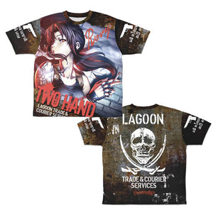 『BLACK LAGOON ブラック・ラグーン』トゥーハンド レヴィ 両面フルグラフィックTシャツ【202407再販】