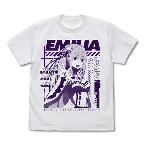 『Re:ゼロから始める異世界生活』エミリア Tシャツ Ver.2.0【202407再販】