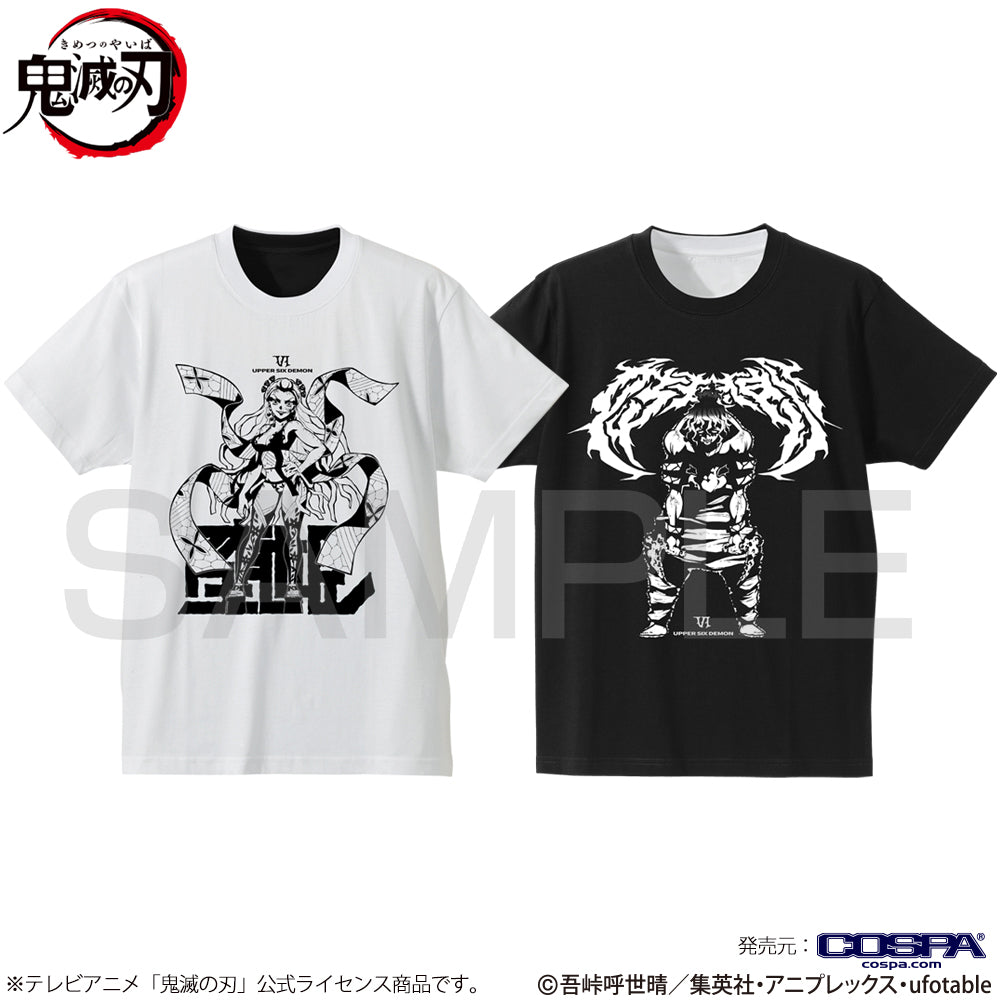 『鬼滅の刃』堕姫&妓夫太郎 リバーシブルTシャツ/WHITE×BLACK-M【202408再販】