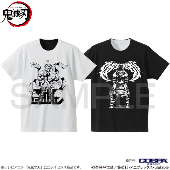 『鬼滅の刃』堕姫&妓夫太郎 リバーシブルTシャツ/WHITE×BLACK-M【202408再販】