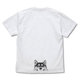 『世界の終わりに柴犬と』石原雄先生デザイン ハルさんチラリ Tシャツ 黒柴ver.【202407再販】