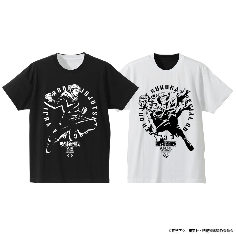 『呪術廻戦』虎杖 悠仁 / 宿儺 リバーシブルTシャツ/BLACK×WHITE-M【202407再販】