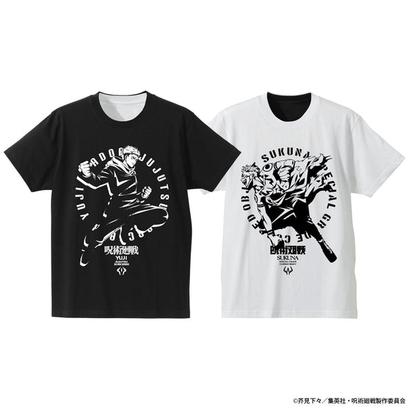 『呪術廻戦』虎杖 悠仁 / 宿儺 リバーシブルTシャツ/BLACK×WHITE-XL【202407再販】