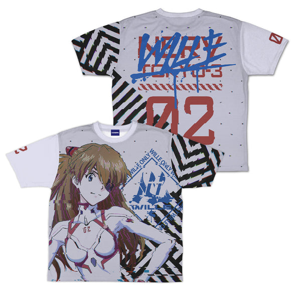 『EVANGELION エヴァンゲリオン』式波・アスカ・ラングレー 両面フルグラフィックTシャツ WILLE Ver.【202407再販】