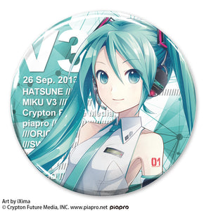 『初音ミク V3』缶バッジ【202407再販】