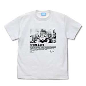 『Re:ゼロから始める異世界生活』ゼロから グラフィック Tシャツ【202407再販】