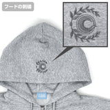 『Fate/Grand Order』セイバー/沖田総司シルエット 刺繍ジップパーカー【202407再販】