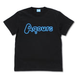 『ラブライブ!サンシャイン!!』Aqours ネオンサインロゴ Tシャツ【202407再販】