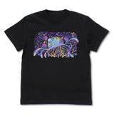 『夜のクラゲは泳げない』まひるの壁画 フルカラーTシャツ/BLACK