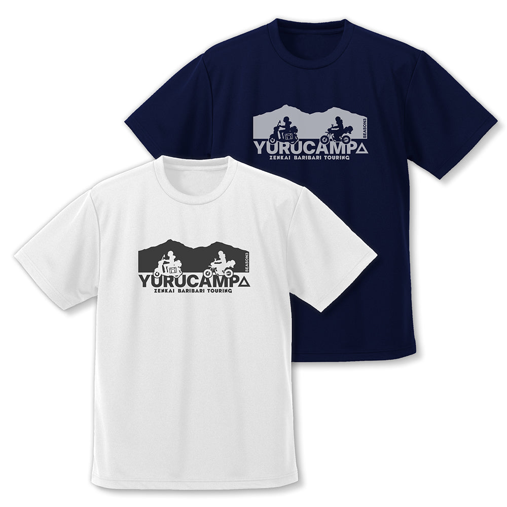 『ゆるキャン△ SEASON3』リン・綾乃ツーリング ドライTシャツ ホワイト S