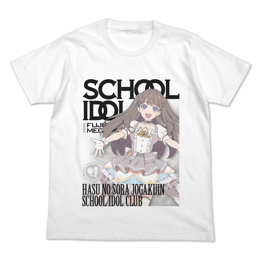 『ラブライブ!蓮ノ空女学院スクールアイドルクラブ』藤島慈 フルカラーTシャツ オフィシャルカードゲームVer. ホワイト M