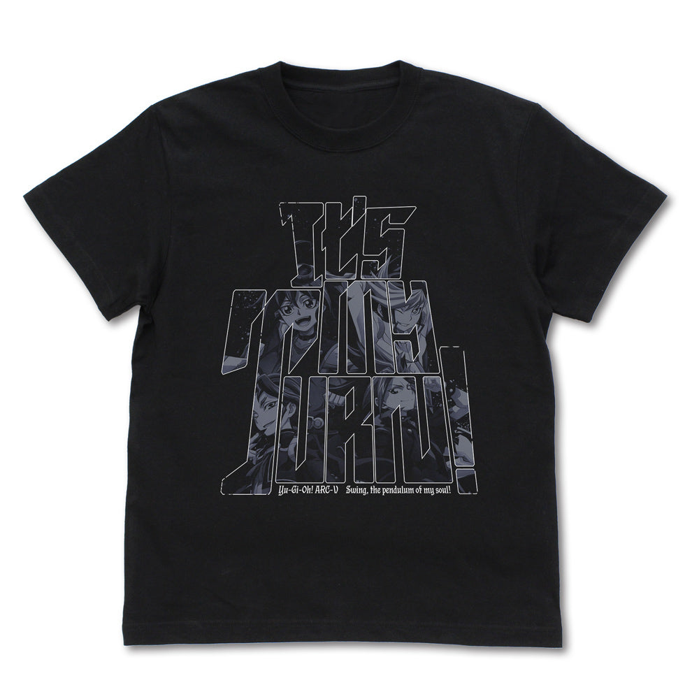 『遊☆戯☆王ARC-V』榊遊矢&ユート&ユーゴ&ユーリの「俺達のターン!」 Tシャツ ブラック L