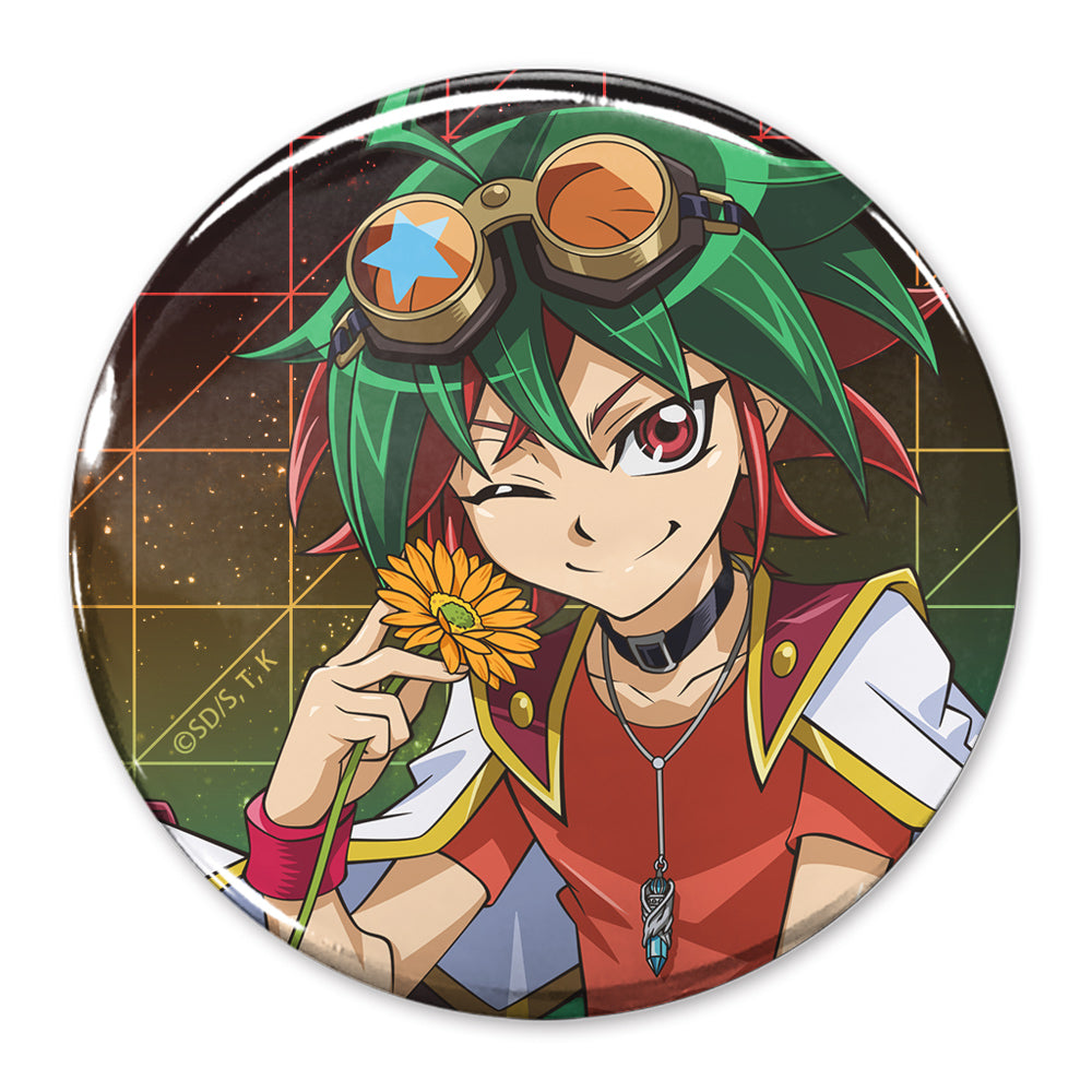『遊☆戯☆王ARC-V』描き下ろし 榊遊矢 65mm缶バッジ 一輪のゆらめきVer.