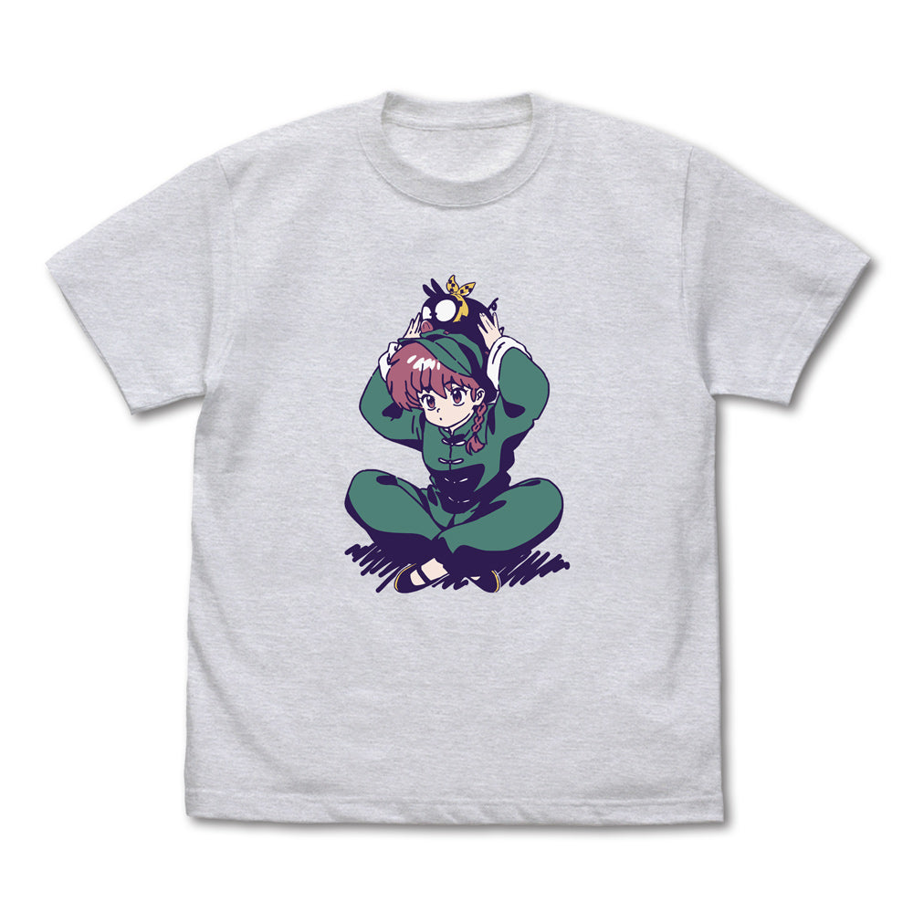 『らんま1/2』らんまとPちゃん Tシャツ アッシュ L