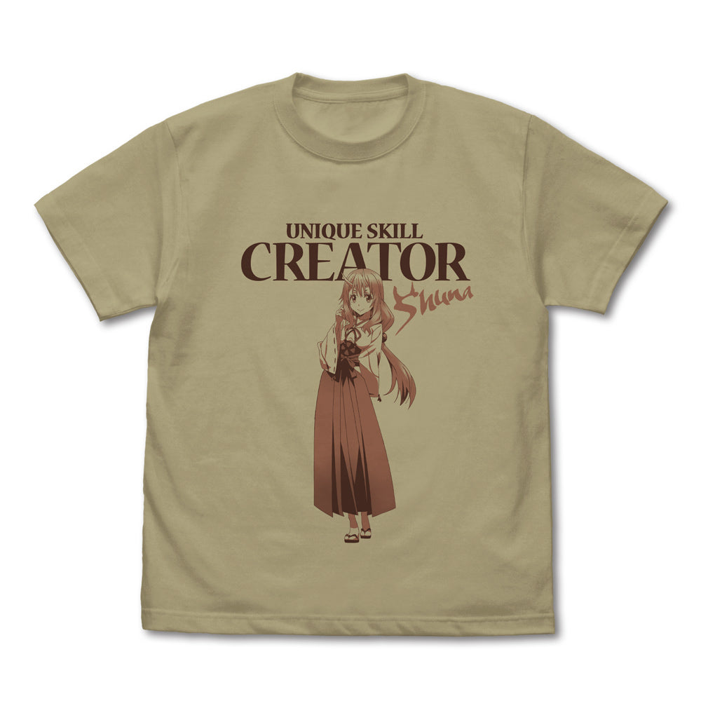 『転生したらスライムだった件』巫女姫シュナ Tシャツ サンドカーキ M