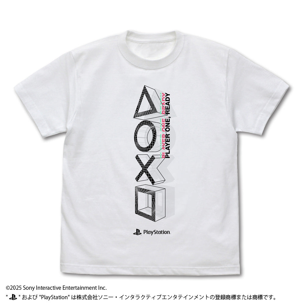 『プレイステーション』Tシャツ for PlayStation Shapes Logo Meta Mesh Ver. ホワイト M