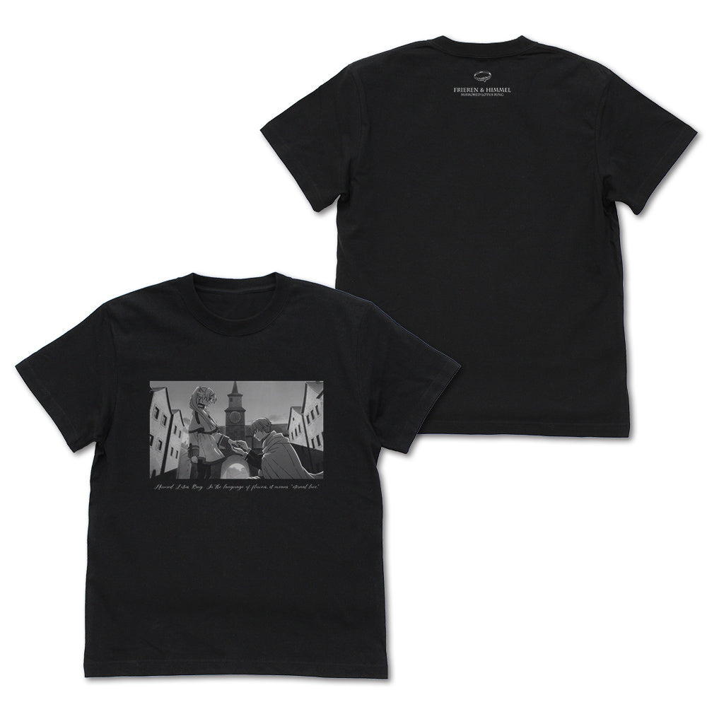 『葬送のフリーレン』フリーレン&ヒンメル 鏡蓮華の指輪Tシャツ ブラック XL