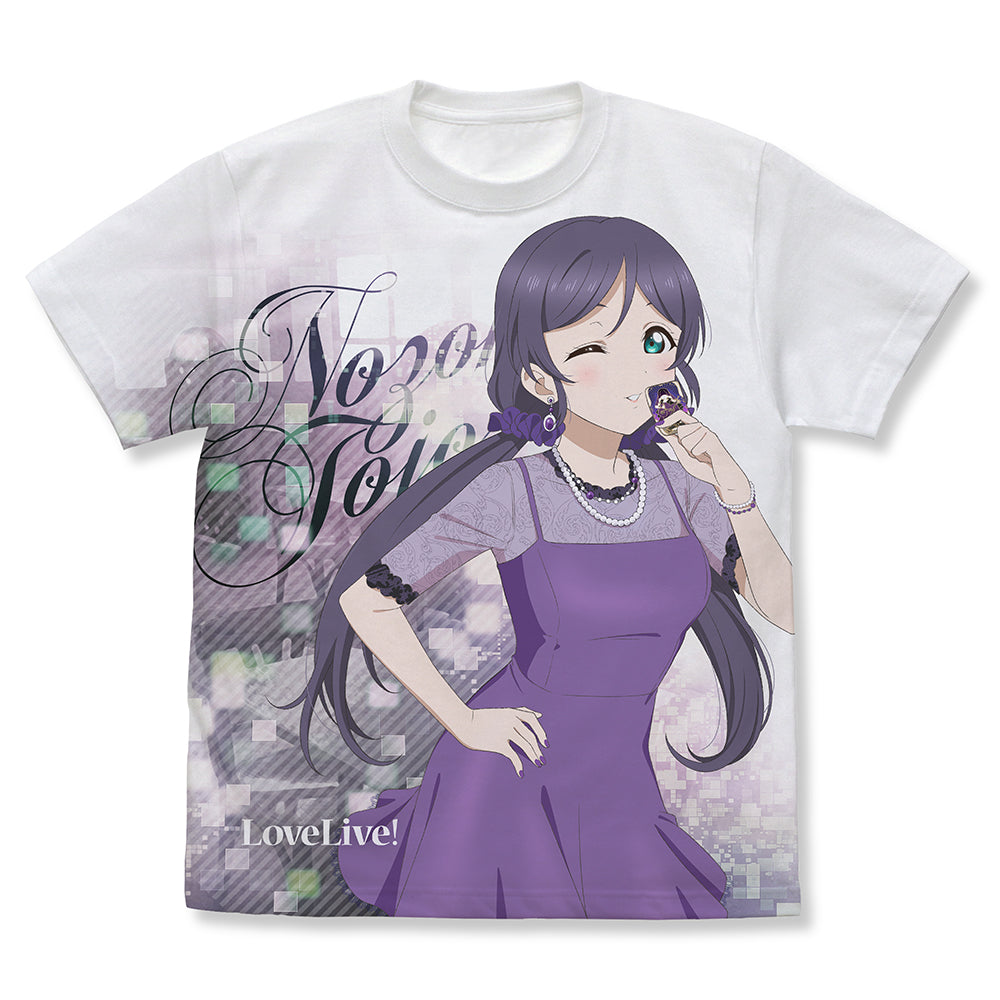 『ラブライブ!』描き下ろし 東條希 フルグラフィックTシャツ パーティードレス2025Ver. ホワイト S