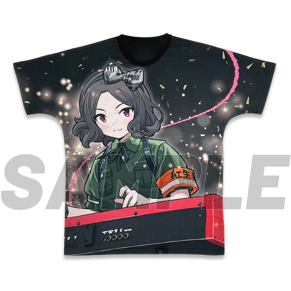 『ガールズバンドクライ』描き下ろし 海老塚智 フルグラフィックシームレスTシャツ 運命の華Ver. S