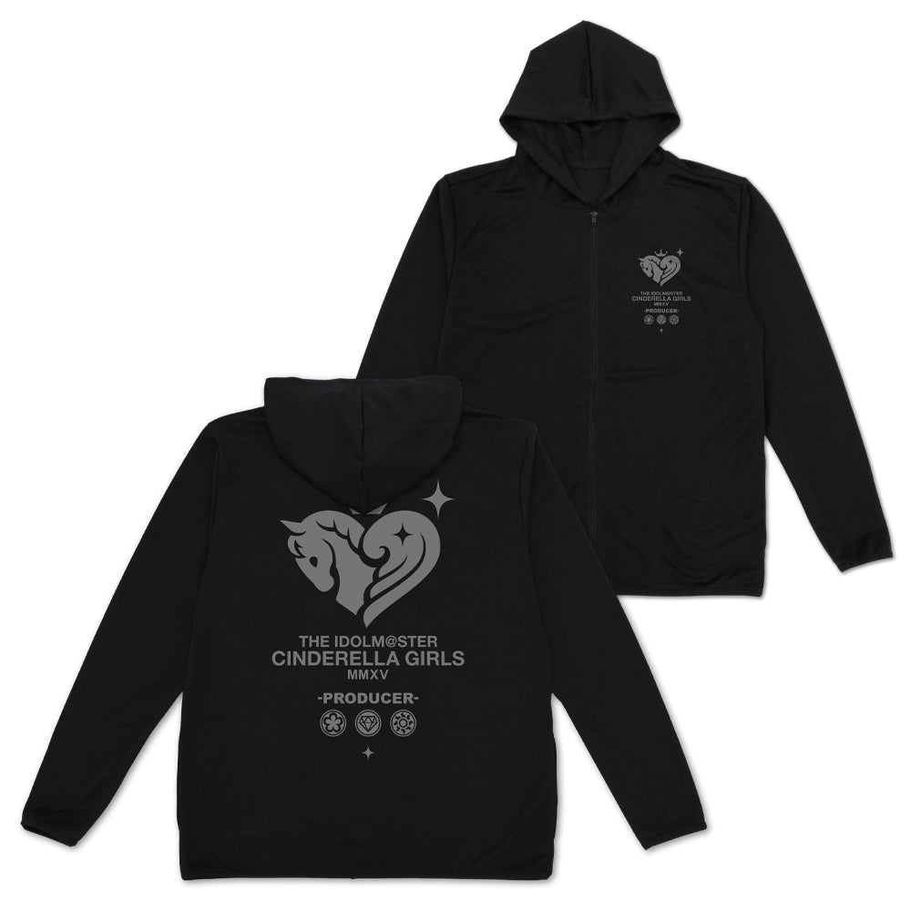 『アイドルマスター シンデレラガールズ』薄手ドライパーカー ブラック M