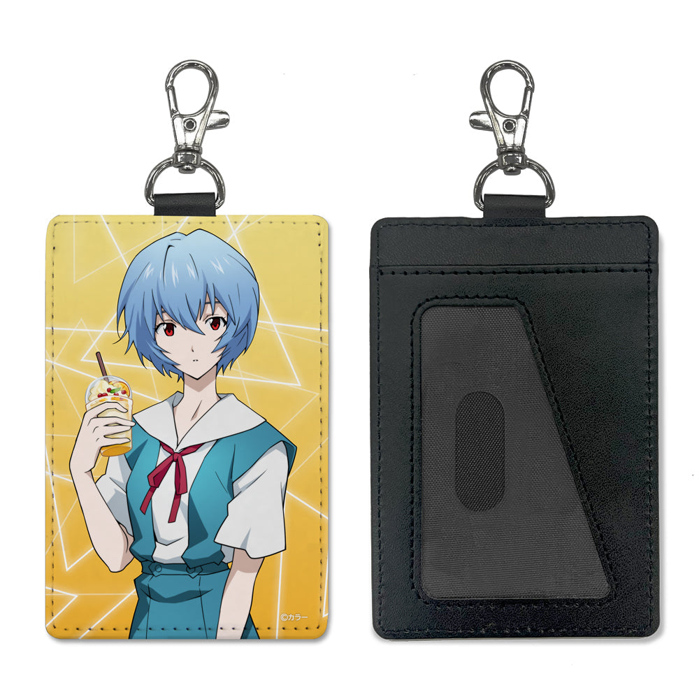 『EVANGELION』描き下ろし 綾波レイ パスケース(ナスカン付き) 制服Ver.